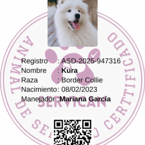 Certificaciรณn de Perro de Servicio